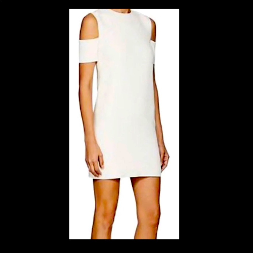 Helmet Lang Silk White Dress